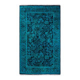 Overyed One-of-a-Kind Rectangle 3'2" X 5' Hand Knotted Area Rug