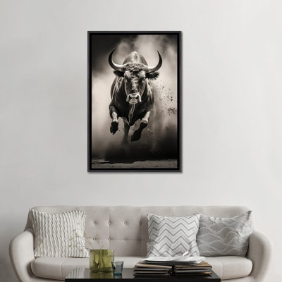 Bull Black - Wall Art Print