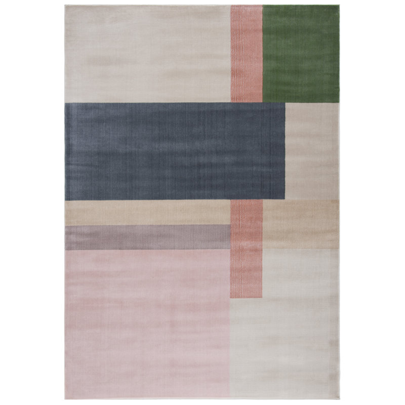Croxley Geometric Hand Woven Area Rug, Rectangle 122 x 183 cm