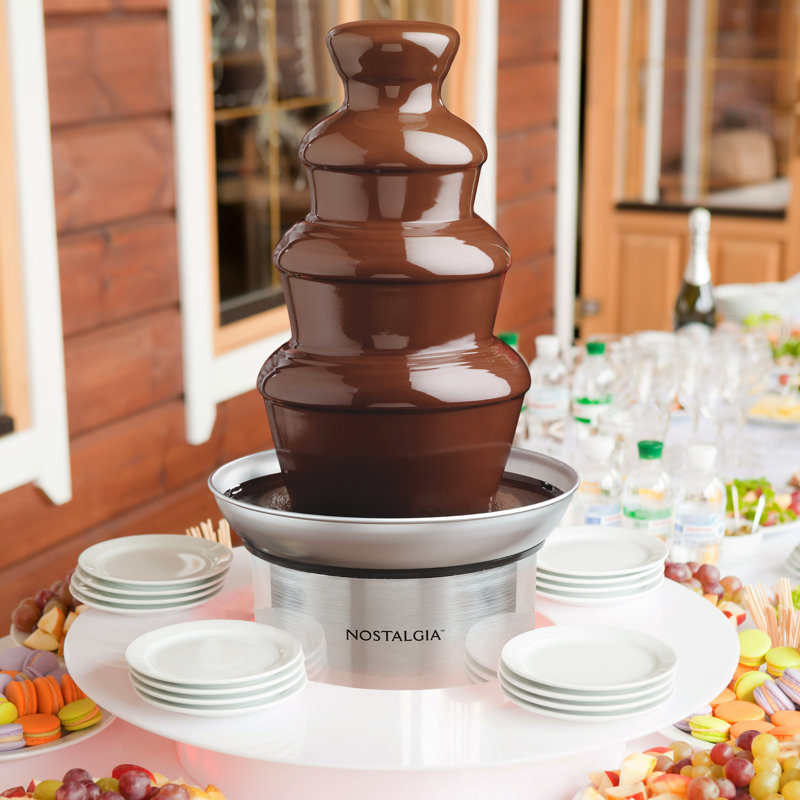 Fontaine à fondue au chocolat électrique Nostalgia, 32 onces, 4 niveaux