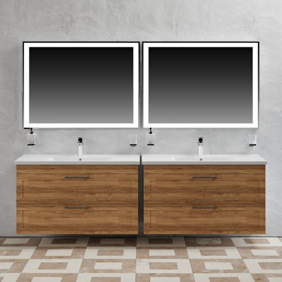 Sruli 39.6'' Single Bathroom Vanity with Manufactured Wood Top