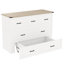 Grand lit pliable, blanc, avec station de charge et rangement, idéal pour les espaces de bureau à domicile de la taille d'un lit, petit appartement peu encombrant-2084409692