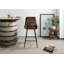 Iron Label Upholstered Bar Stool-106589273
