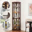 Vitrine de coin Cherry Oak-1834794624