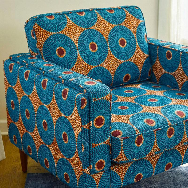 Fauteuil en velours bohémien 40,5 po Ohmer
