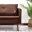 3 Seater Faux Leather Sofa-1347960854
