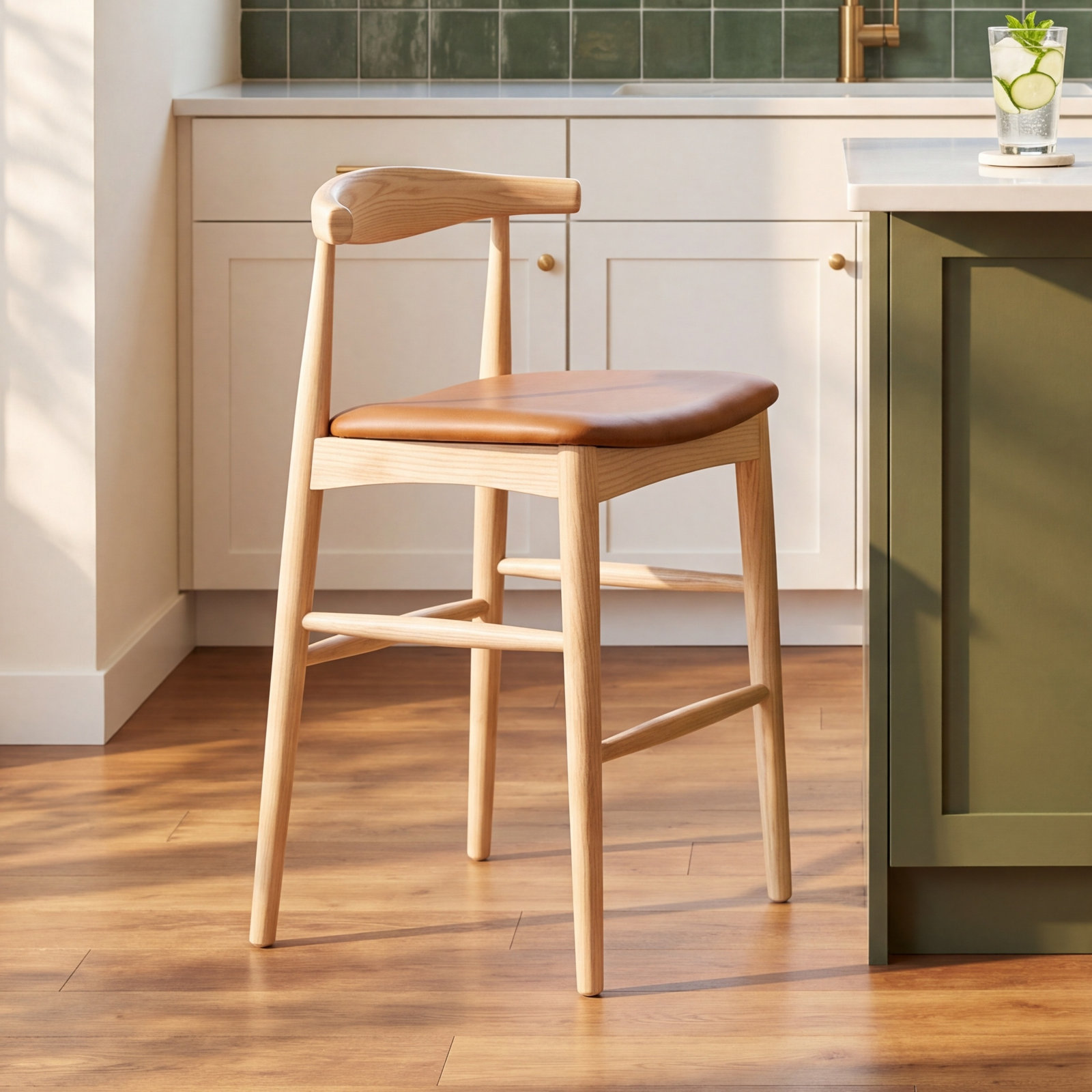 Ardo Bar and Counter Stool, Natural, Counter Stool (24" Seat Height)