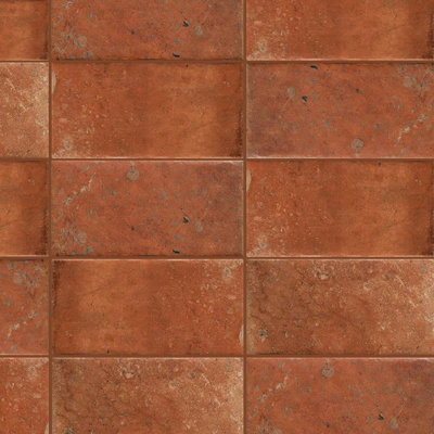 Scarlet 8X16 Rosso Siena Terracotta Porcelain Wall and Floor Tile