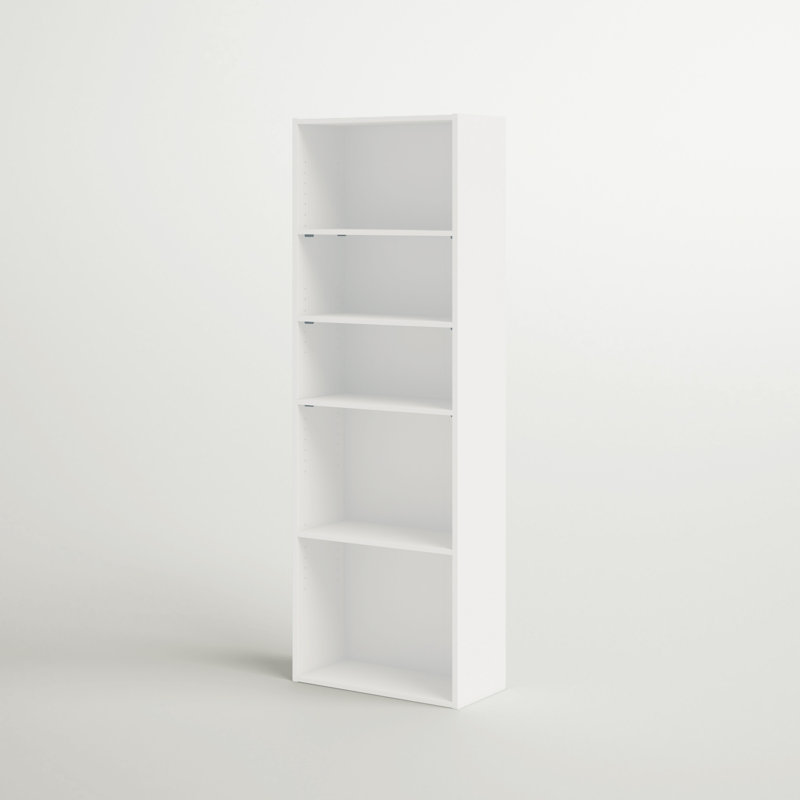 Bibliothèque standard Arisztid, Blanc, (5 tablettes) H 71,18 po x l 24,5 po x P 11,5 po