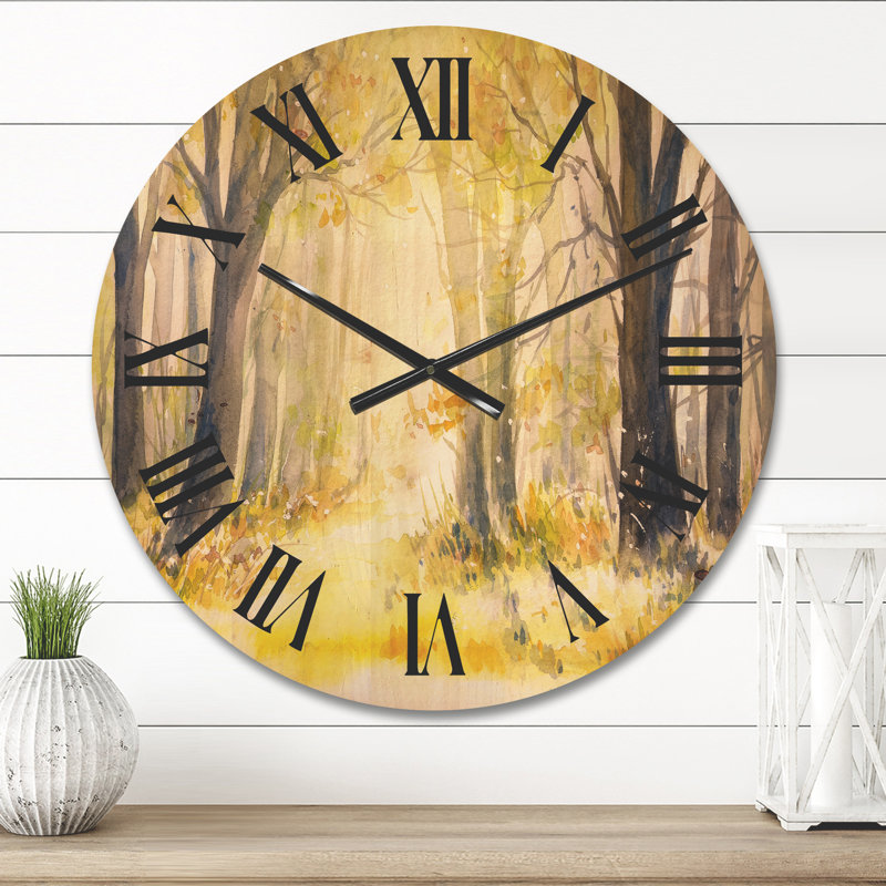Horloge murale en bois, Moyen