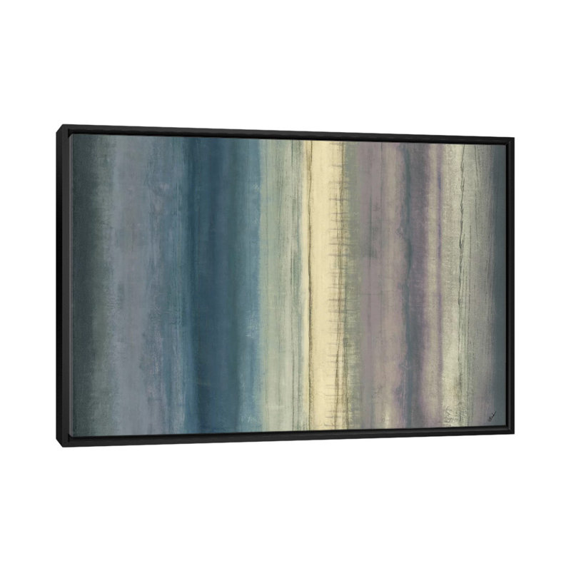 «Serene Waters», reproduction sur toile, H 18 po x l 26 po x P 1,5 po, Toile avec cadre noir, Pas de tapis