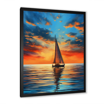 Voilier lumineux Horizons I sur impression sur toile