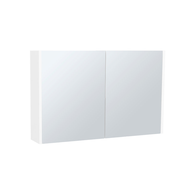 Armoire à miroir à double porte H 19,7 "x l 31,5" pour salle de bain et cuisine, 3 tablettes intérieures, blanc, facile à installer