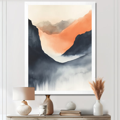 Vallée d'Amber Peak - Impression sur toile encadrée