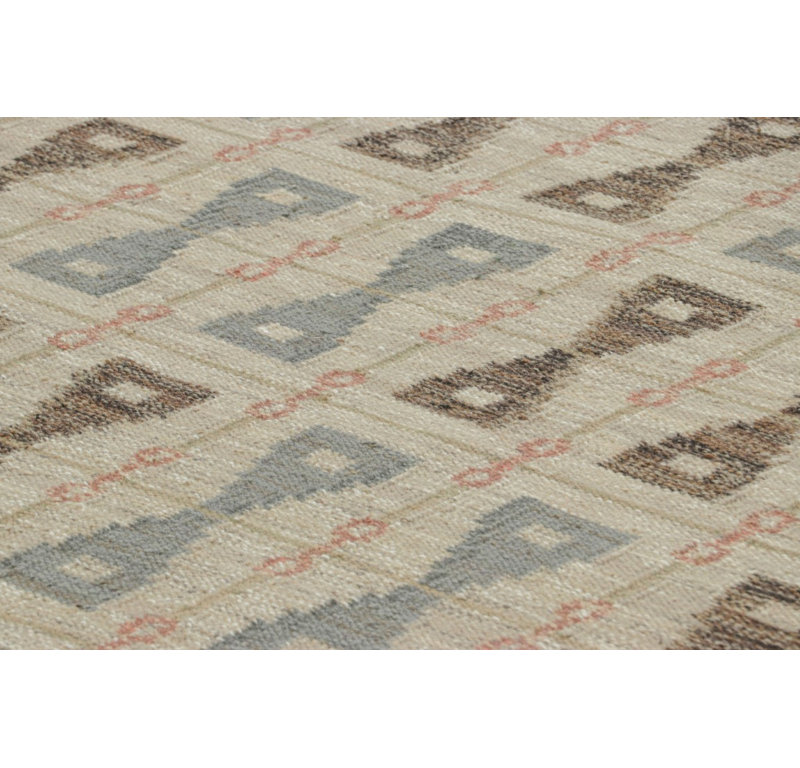 Scandinavian Wool Geometric Area Rug, Rectangle 8' x 10'