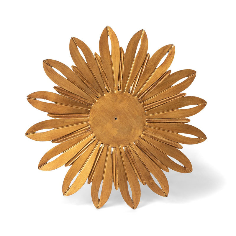Metal Wall Decor, 18" H x 18" W x 1.5" D, Gold