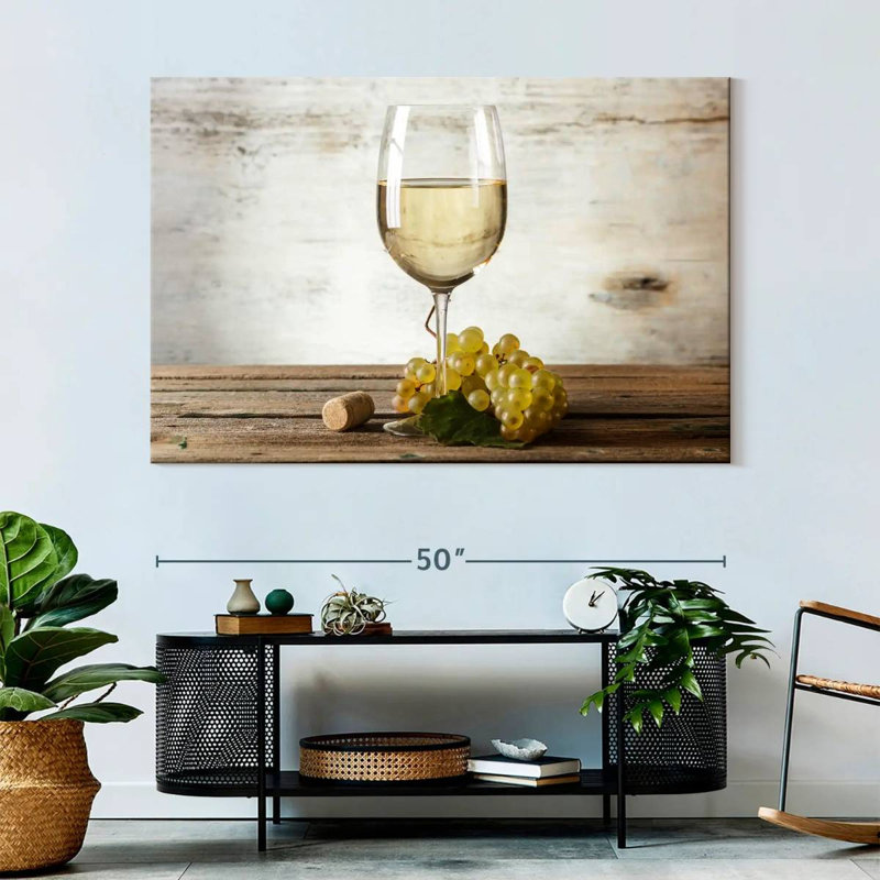 Yarlin White Wine, 34" H x 51" W