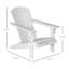 Chaise Adirondack avec porte-gobelet Outsunny