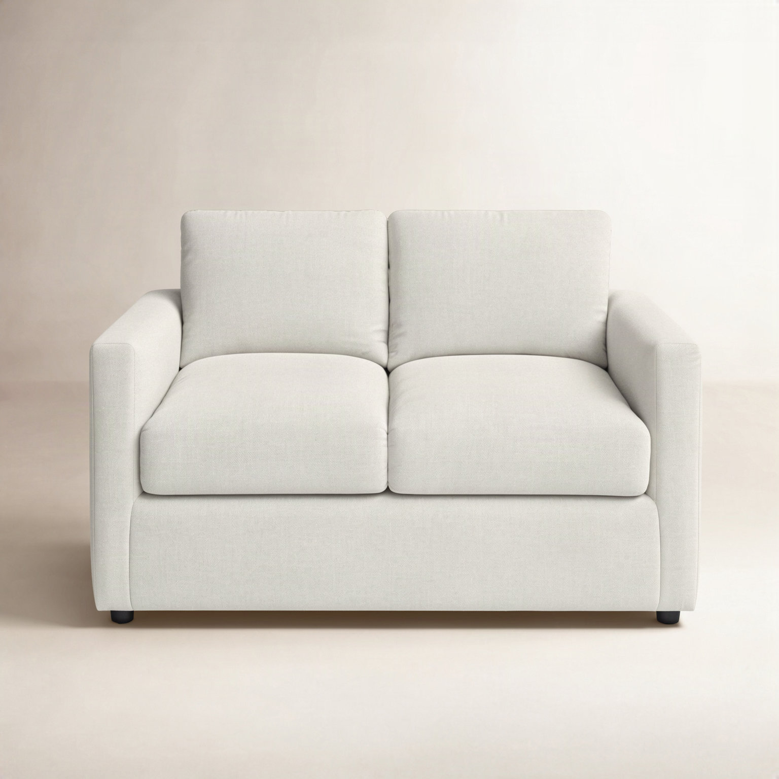 Godwin 53'' Upholstered Sofa, Lena Sand Performance Linen Blend