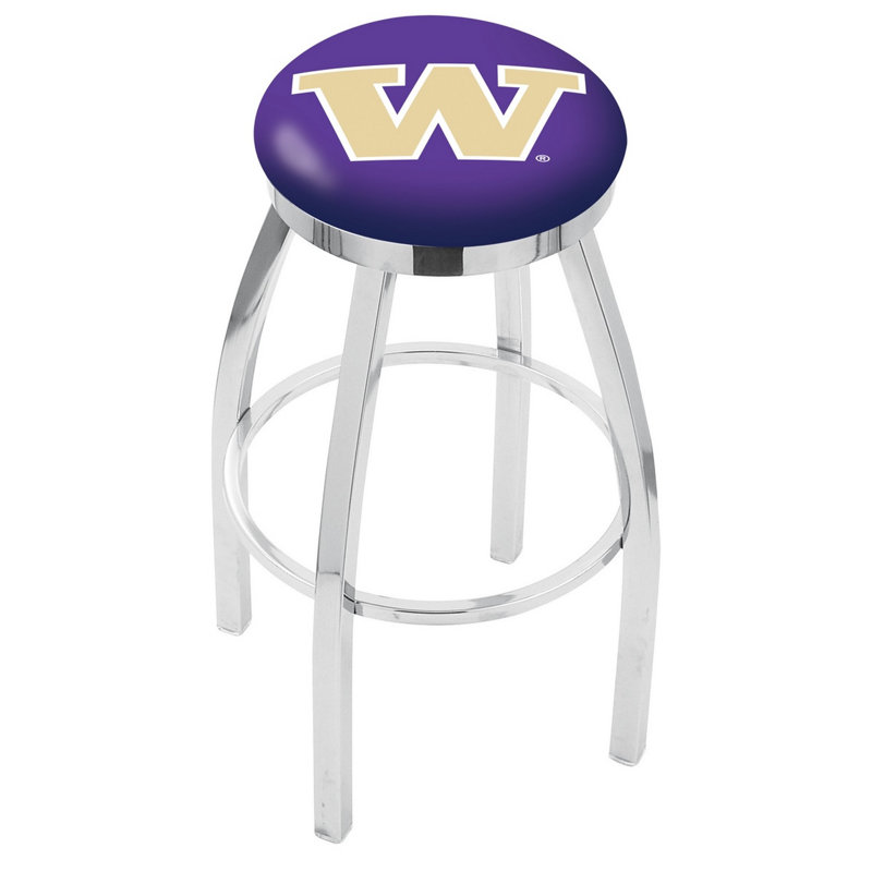 Tabouret de bar et de comptoir pivotant NCAA, Washington, Tabouret de bar (siège d'une hauteur de 30 po)