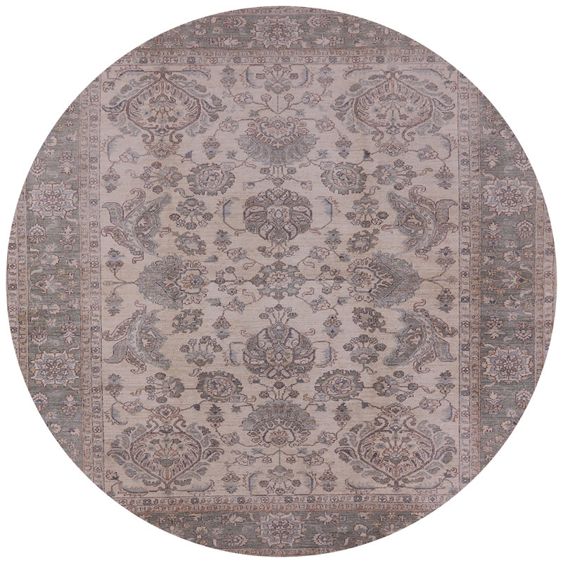 Elden Oriental Indoor Rug, Round 5'