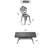 5-Piece All-Weather Cast Aluminum Dining Furniture Set With Black Frame-614932214