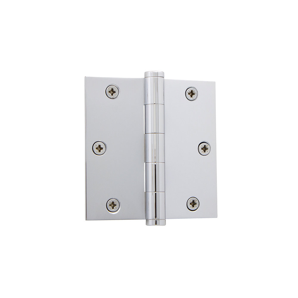 3.5" Button Tip Residential Hinge with Square Corners Grandeur 
