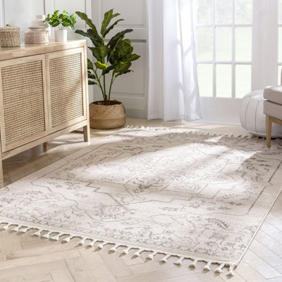 Loop-De-Loop Moroccan Synthetic Area Rug