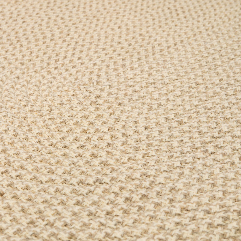 Cablelock Natural Fibers Houndstooth Indoor Rug, Oval 3' x 5'
