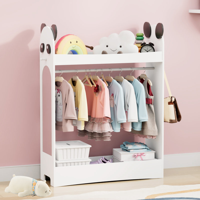 Manufactured Wood Wardrobe, White