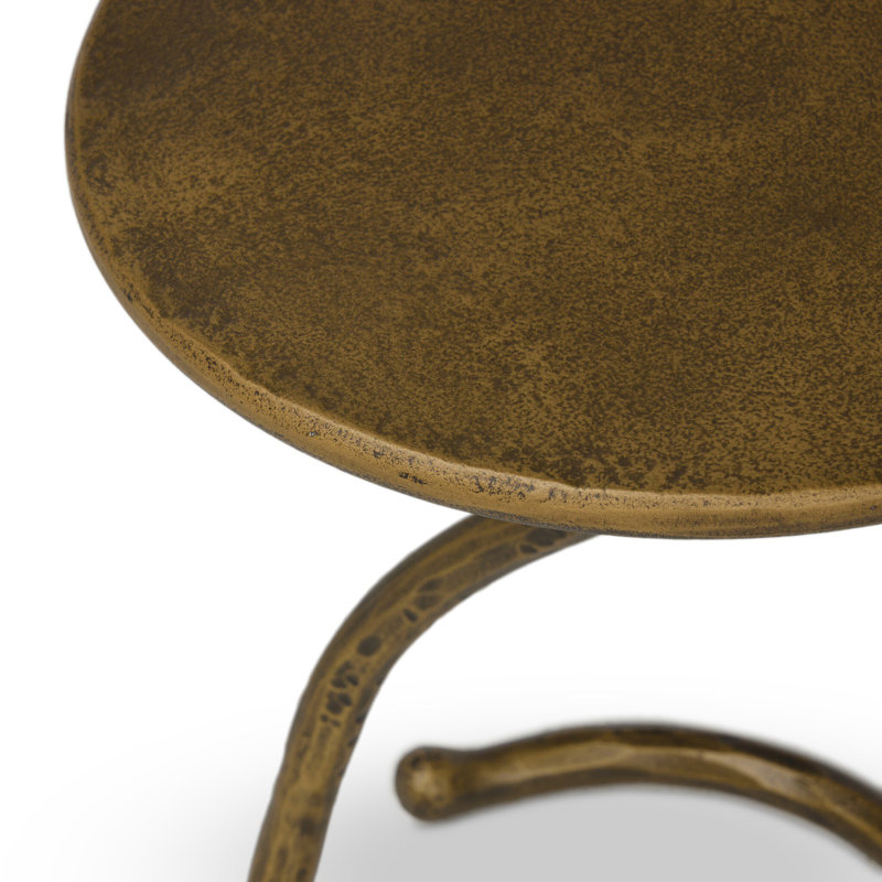 VERA End Table, Brass