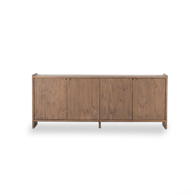 Buffet en bois massif de pin de 78 po de largeur Loats