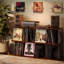 Rangement modulaire à 3 cubes pour disques vinyles | Étagère multimédia empilable pour 120 à 150 albums | Conception visuelle et en bois composite | Bibliothèque de bricolage pour le salon, la chambre à coucher ou le bureau