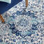 Tapis ivoire / bleu Tulum 282-635796832