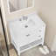 Ensemble de meuble-lavabo et de dosseret en céramique de quartz 36 po x 22 po
