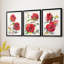 Hibiscus Glow I - impression encadrée sur mesure de qualité supérieure - 3 pièces-644841826-644841828