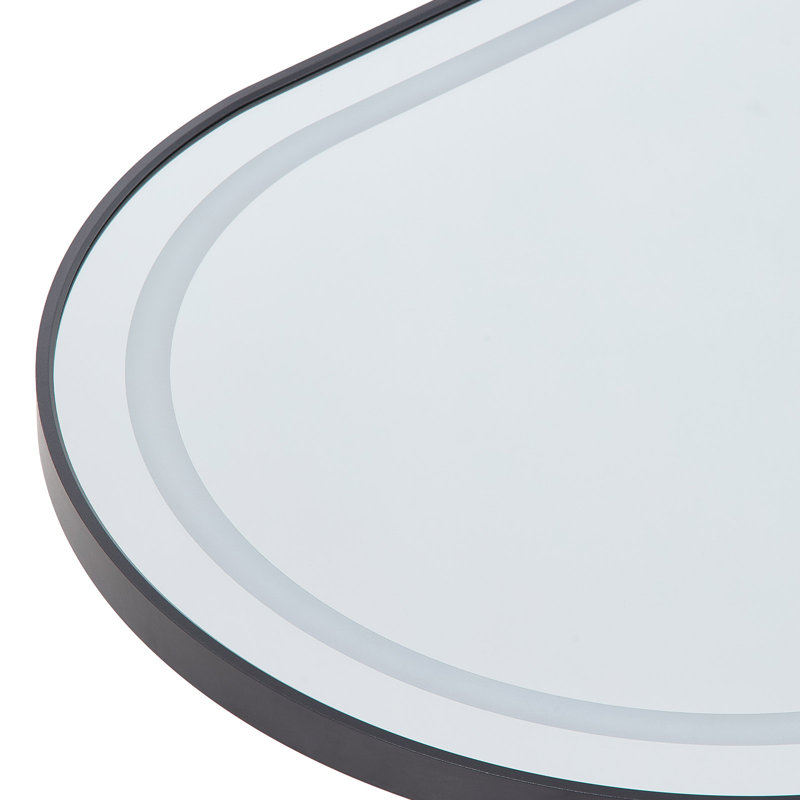 Mirror, Black, Aluminium Alloy, Window Pane