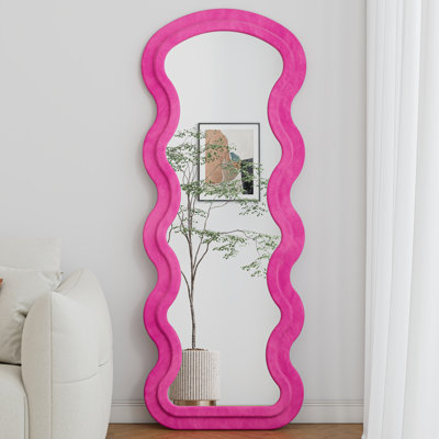 Miroir de plancher flanelle pleine longueur Wave