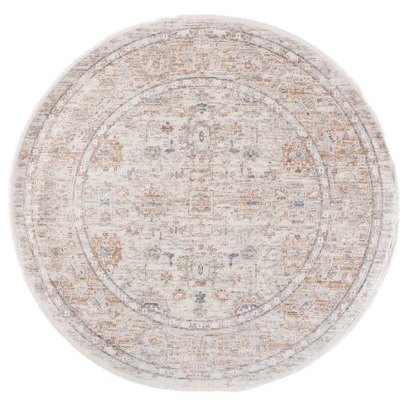 Kendal Performance Oriental Indoor Rug, Round 6'7"