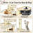 77.5 Inch Cat Tree Condo Multi-Level Kitten Activity Tower With Sisal Posts