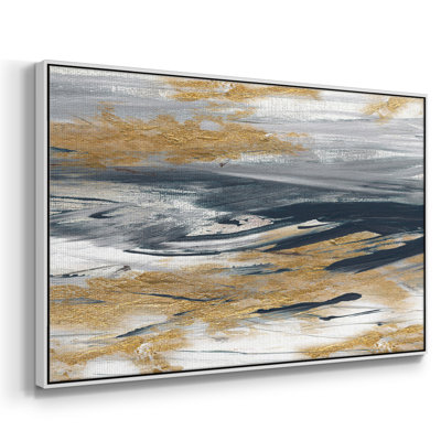 Tumultueux bleu marine, reproduction sur toile