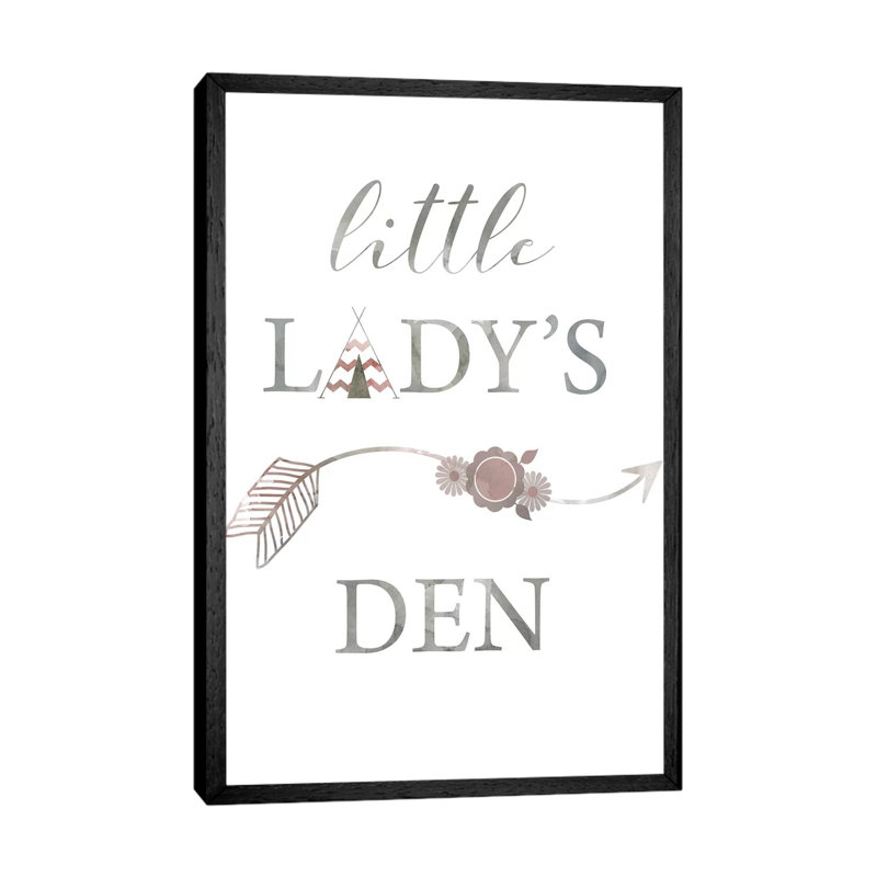 Little Lady Den Arrow by Carol Robinson - Print on Canvas, 101.6 cm H x 66.04 cm W, Black Framed