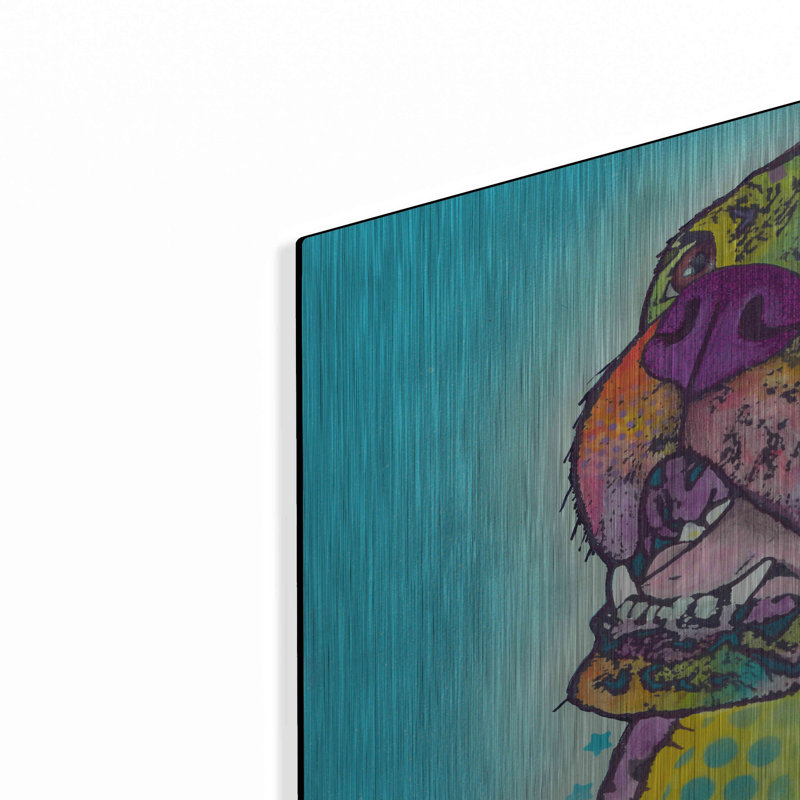 «Boxer souriant» par Dean Russo, H 16 po x l 24 po