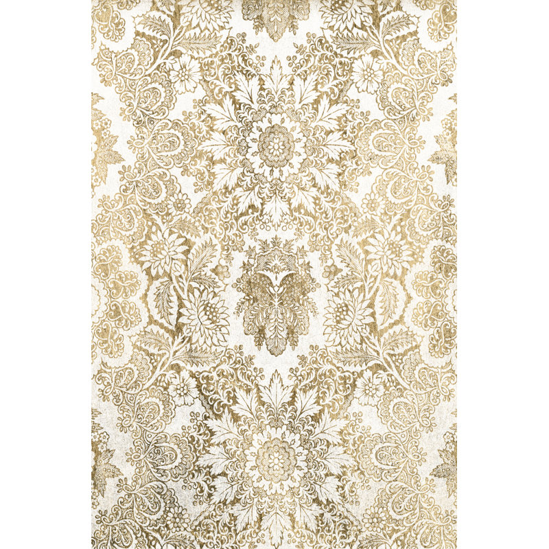 Baroque Tapestry in Gold I by Vision Studio - Painting Print, 122cm H x 81cm W, Wrapped Canvas