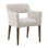 Booker Oak Wood Upholstered Dining Chair, Cream