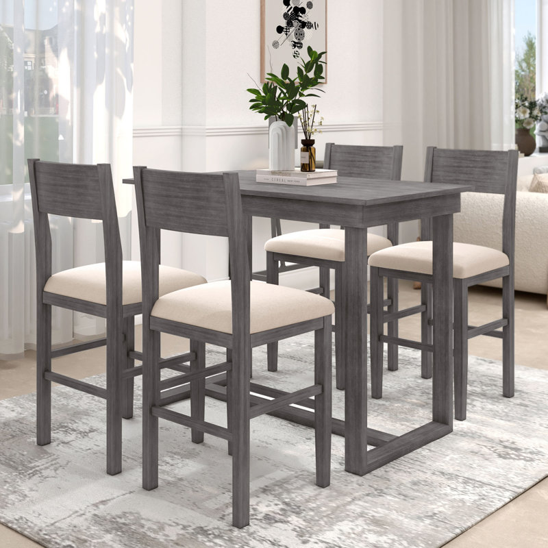 Ensemble repas pour quatre personnes, gris