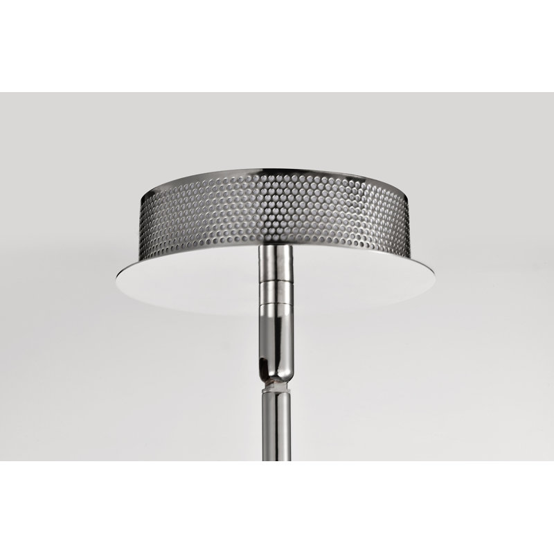 Sinclair - Luminaire suspendu DEL - avec verre transparent, H 46,51 po x l 17 po x P 17 po, Nickel poli
