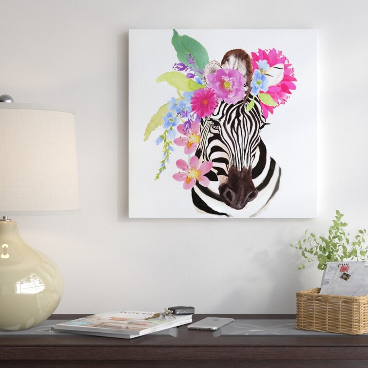 Bless international Botanical Animals Wall Art Zebra by Edith Jackson   Reviews Wayfair