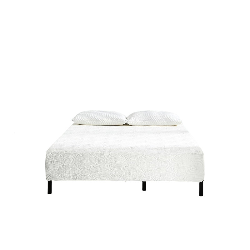 Gel - Memory Foam Full Mattress, 7 Inch Support Layer For Durability, Cooling Regulation, Roll Compressed And Fast Setup, White Design Structure, Breathable , Easy Unpack Expand,