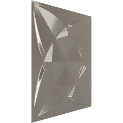 Panneau mural décoratif 3D 3D l 19 5/8 po x H 19 5/8 po Blossom EnduraWall, métallique (couvre 2,67 pieds carrés)
